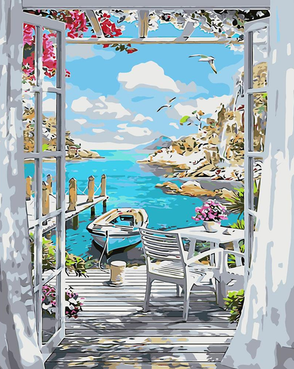 Peinture par numéros de port