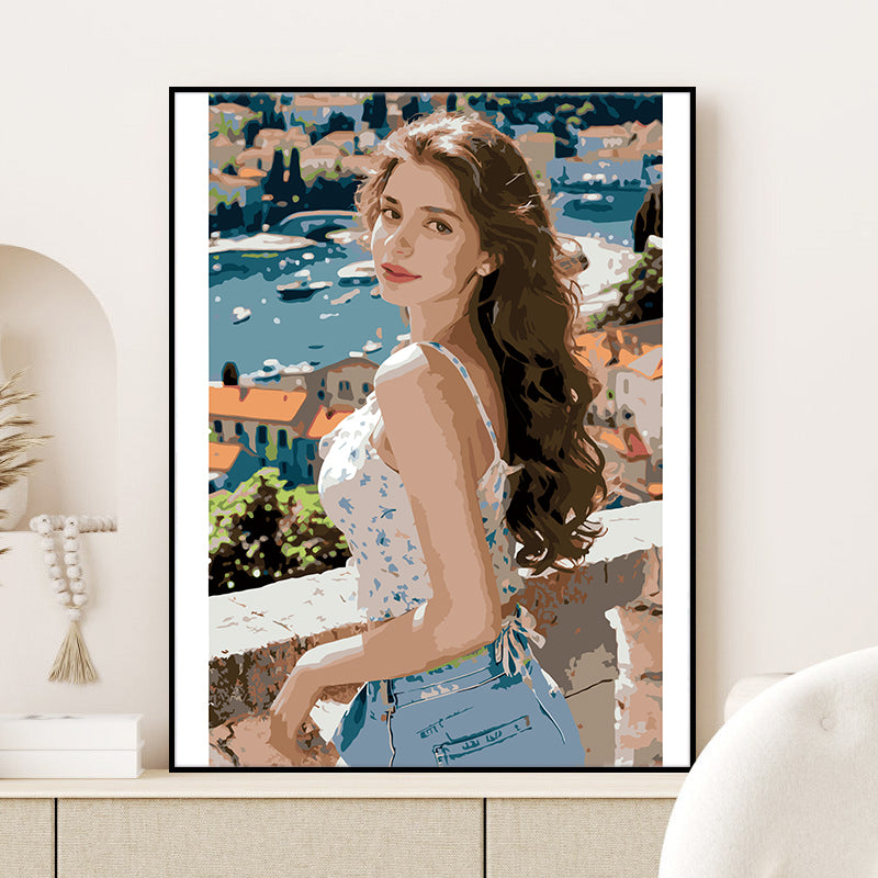 Peinture portrait numérotée – Votre photo transformée en œuvre d'art personnalisée
