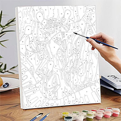 Abstrakte & Moderne Kunst Malen nach Zahlen Referenzbeispiel