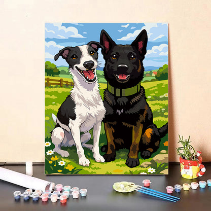 Peinture par numéros Animaux et Nature - Exemple de référence