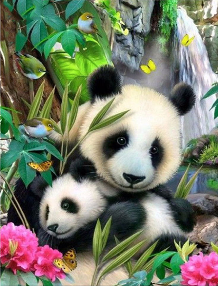 Panda Paint by Numbers
