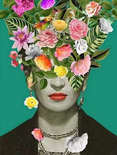 Peinture par numéros de fleurs et de personnes