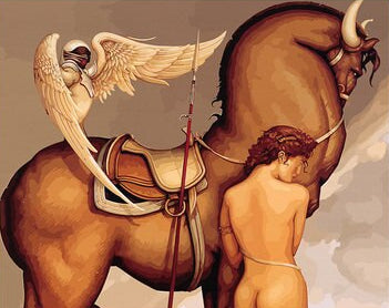 Figure from Mythology Paint by Numbers