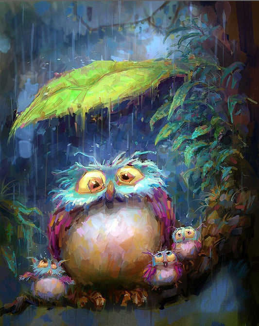 Owl Paint by Numbers
