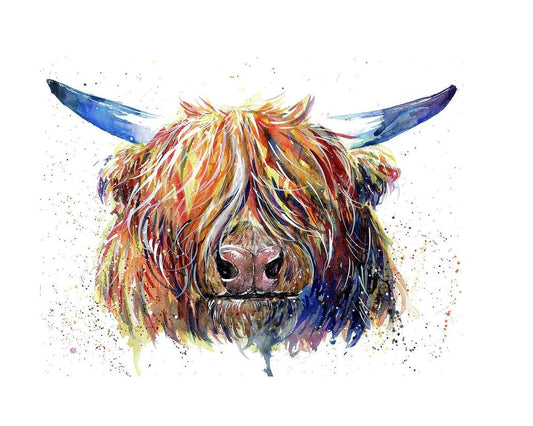 Colorful Bull Head Paint by Numbers