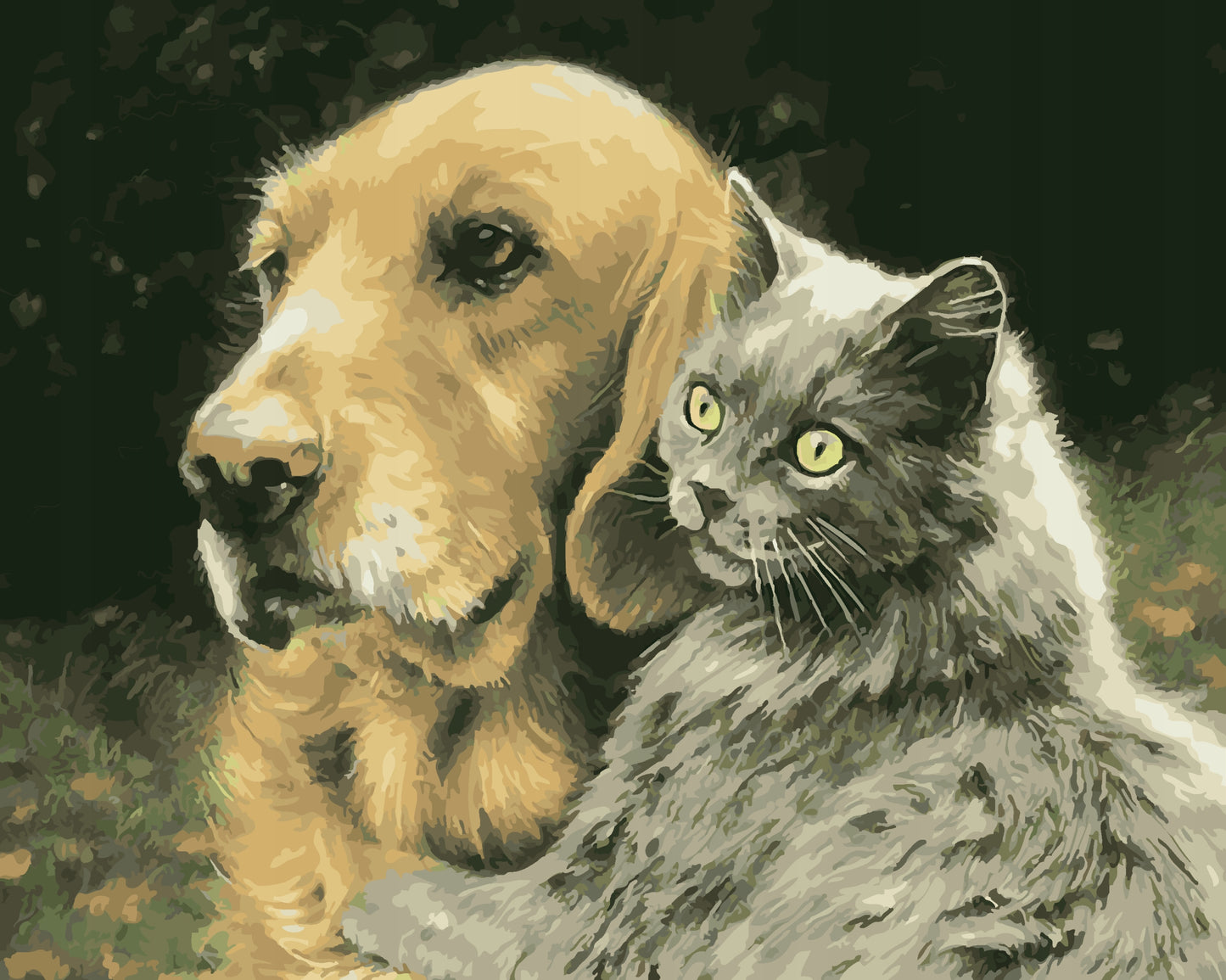 Cats and Dogs Paint by Numbers