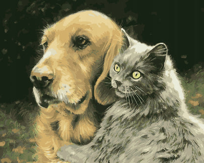 Cats and Dogs Paint by Numbers