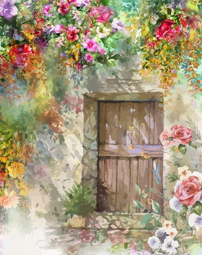 Petite porte et lionne Peinture par numéros