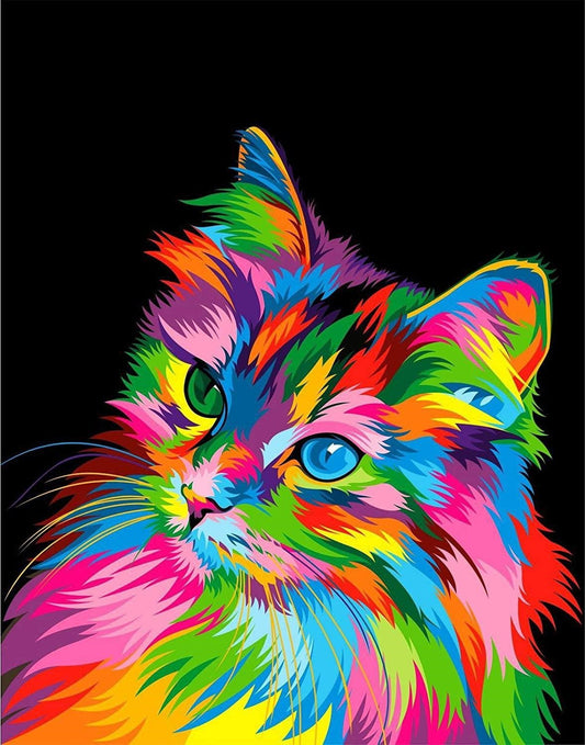 Colorful Cats Paint by Numbers