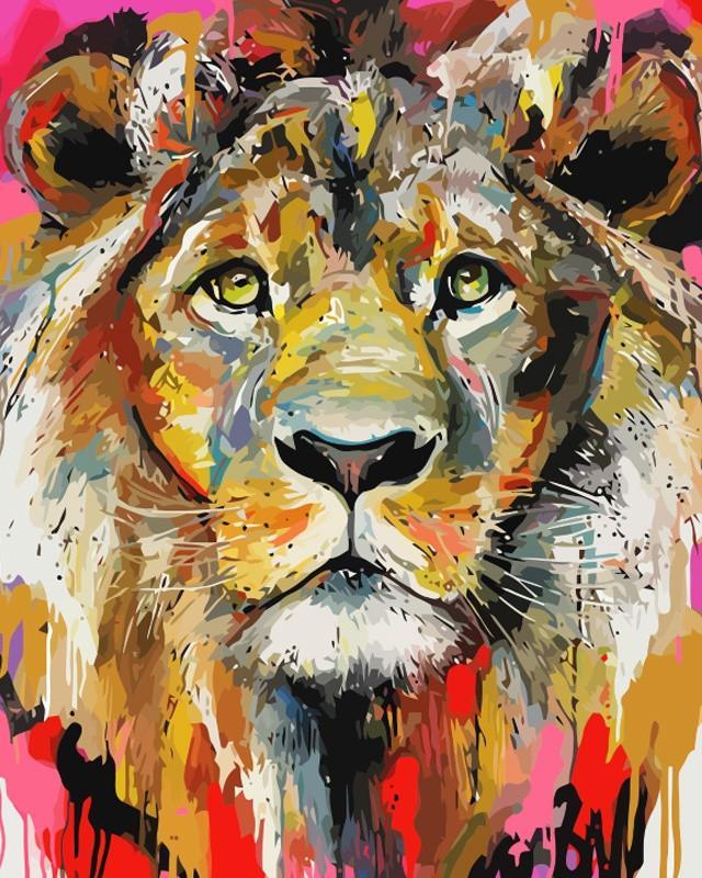 Lion Paint by Numbers