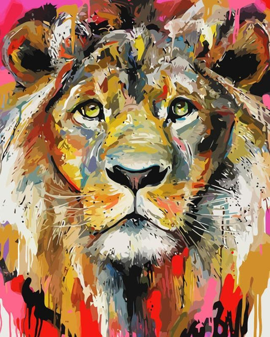 Lion Paint by Numbers