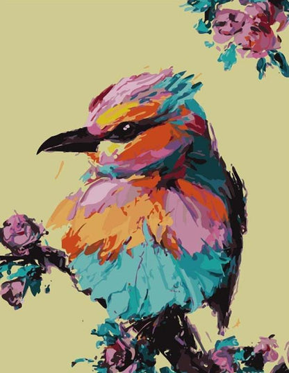 Colorful Bird Paint by Numbers