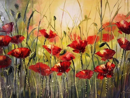 Peinture de fleurs par numéros