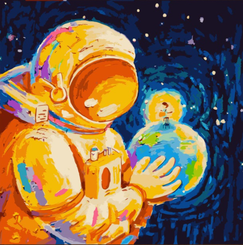 Astronaute   Peinture par numéros
