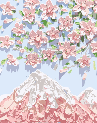 Peinture numérotée Fleur