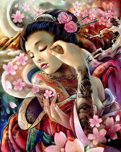 Beauty in Chinese Style Paint by Numbers
