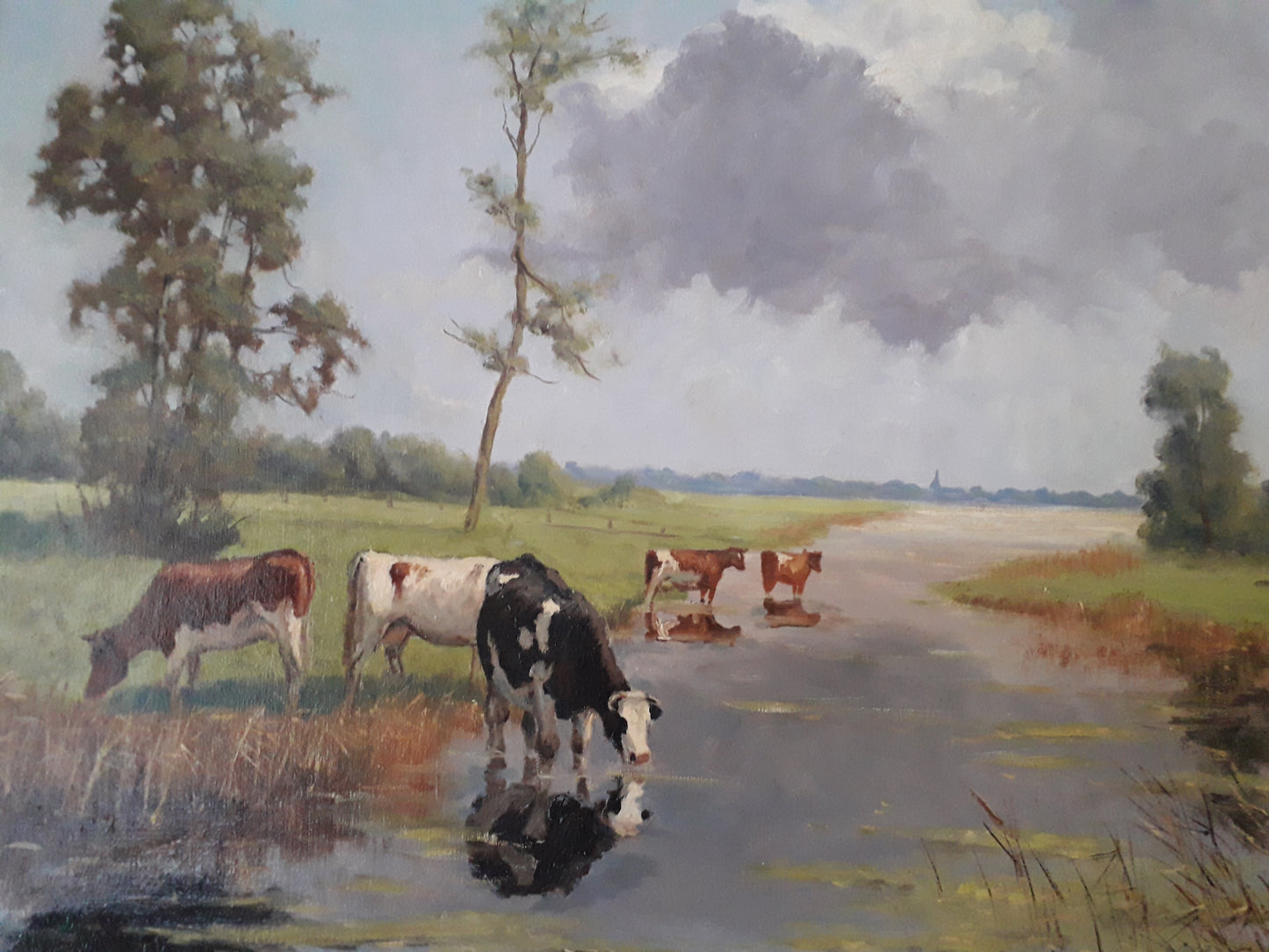 Cow Drinking Water Paint by Numbers