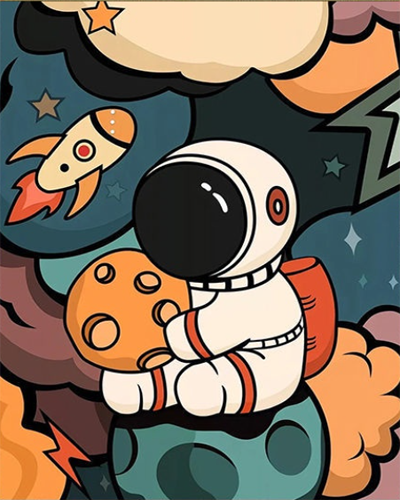 Astronaute Peinture par numéros