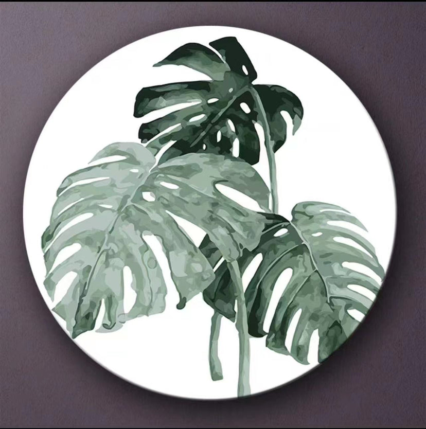 Peinture au numéro Fleurs et herbe