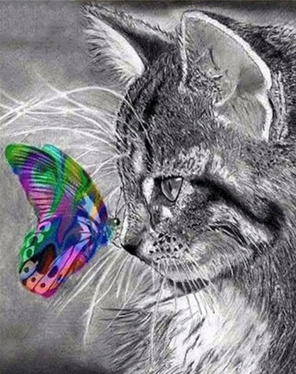 Peinture par numéros de chat
