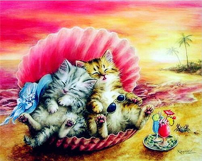 Peinture par numéros de bol pour chat