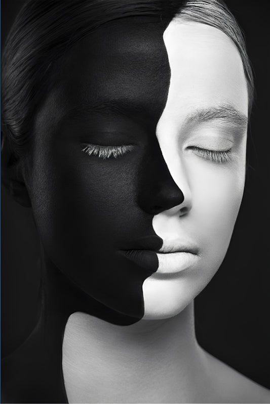 White And Black and White and Black Paint by Numbers