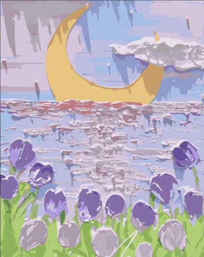 Mondwiese Painting by Numbers