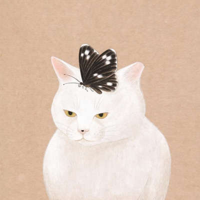 White Cat Paint by Numbers