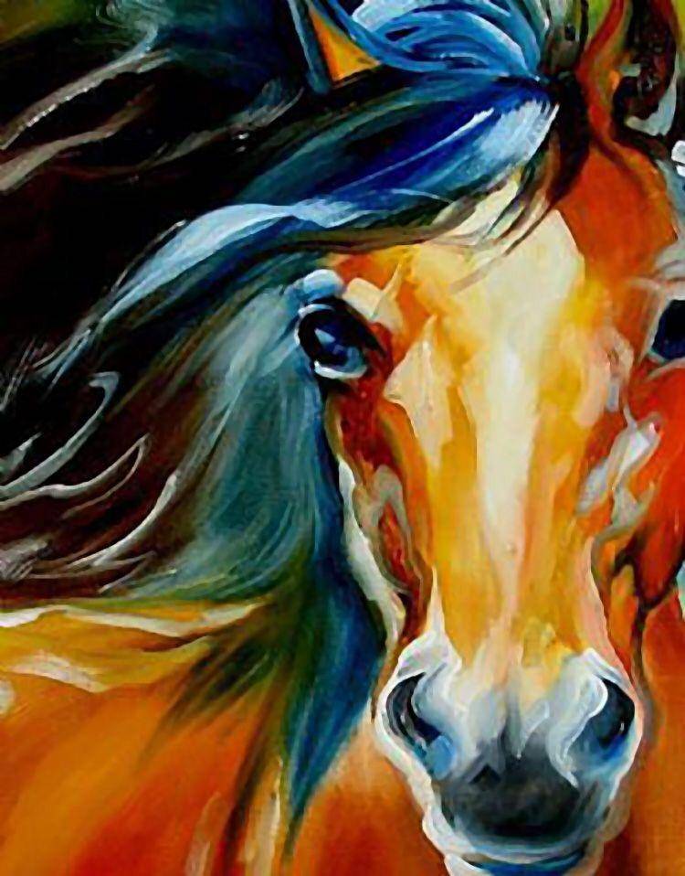 Peinture de chevaux par numéros