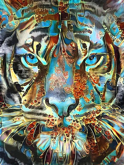 Tigre peinture par numéros