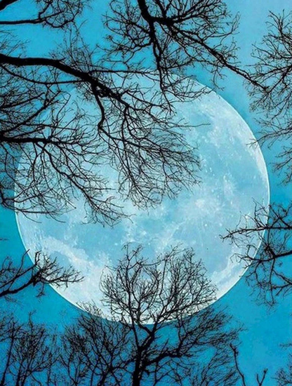 Mond Malen nach Zahlen