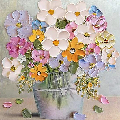 Fleurs et vases    Peinture par numéros