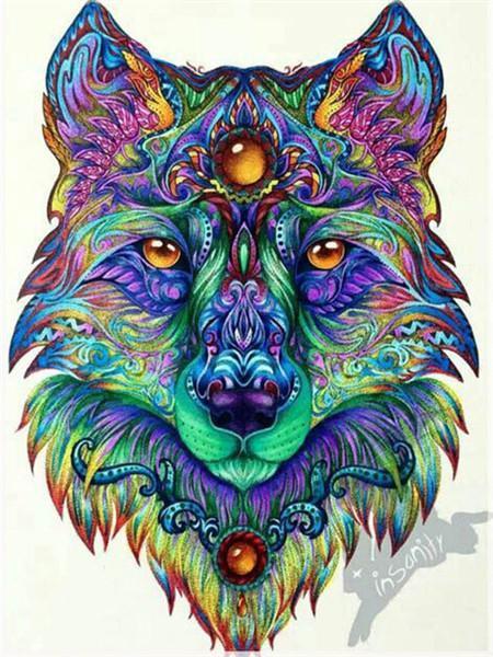 Wolf Head Paint by Numbers