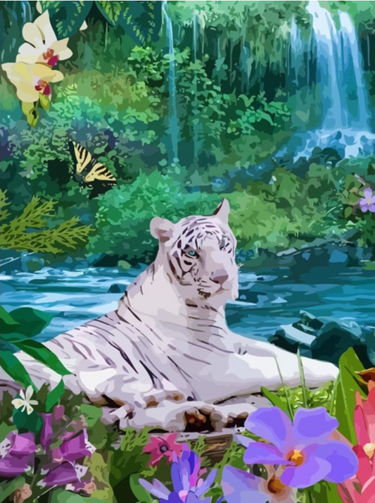 Tigre à peindre par numéros
