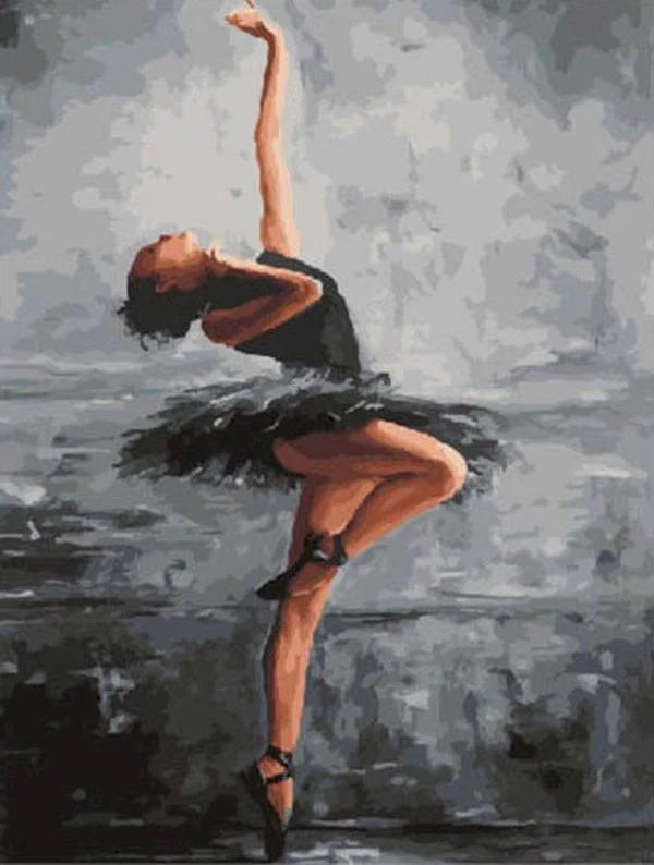 Fille qui danse Peinture par numéros