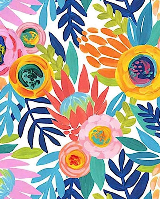 Paint by Numbers Flowers and Grass