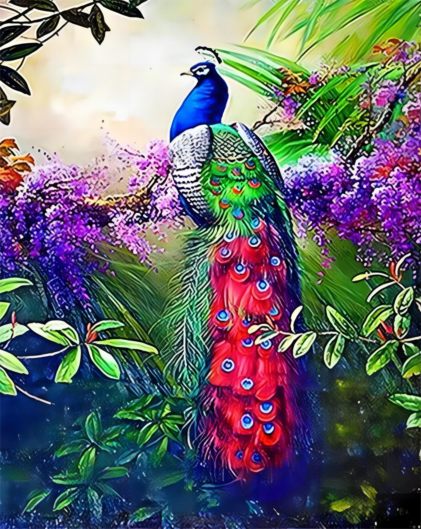 Peinture d'oiseaux par numéros