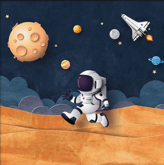 Astronaute à peindre par numéros