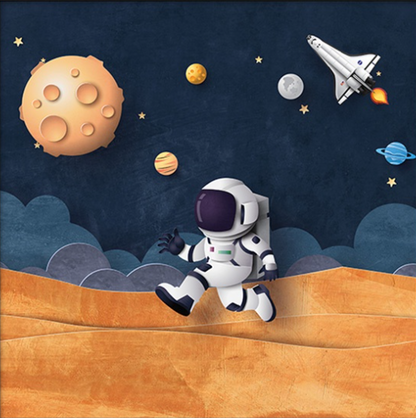 Astronaute à peindre par numéros