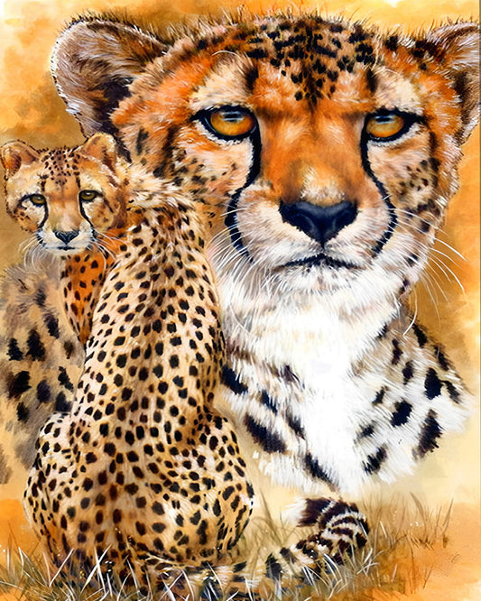 Cheetah Paint by Numbers