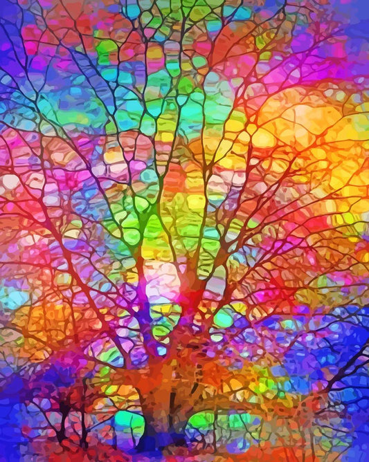 Trees Paint by Numbers