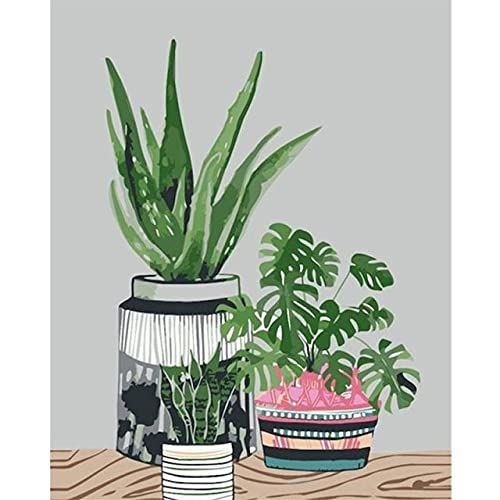 Paint by Numbers Potted Plant
