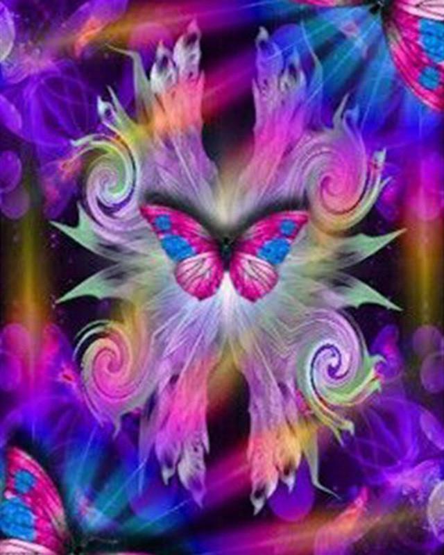 Colorful Butterfly Paint by Numbers