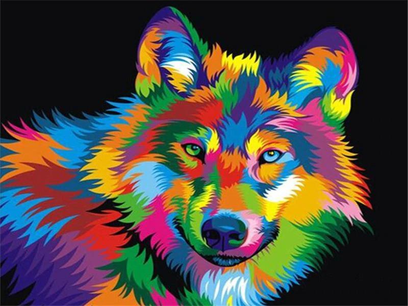 Colorful Dog Paint by Numbers