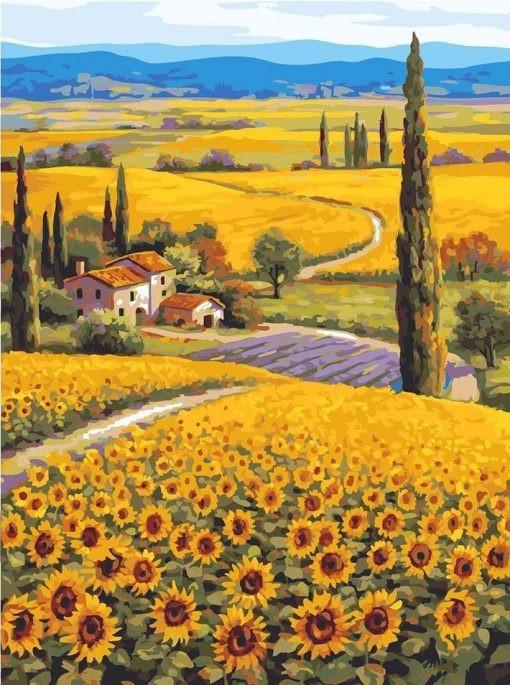 Tournesol Huatian Peinture par numéros