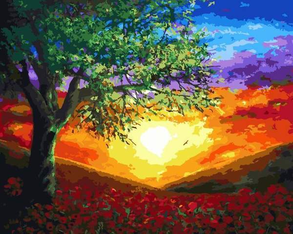 Lever de soleil Peinture par numéros