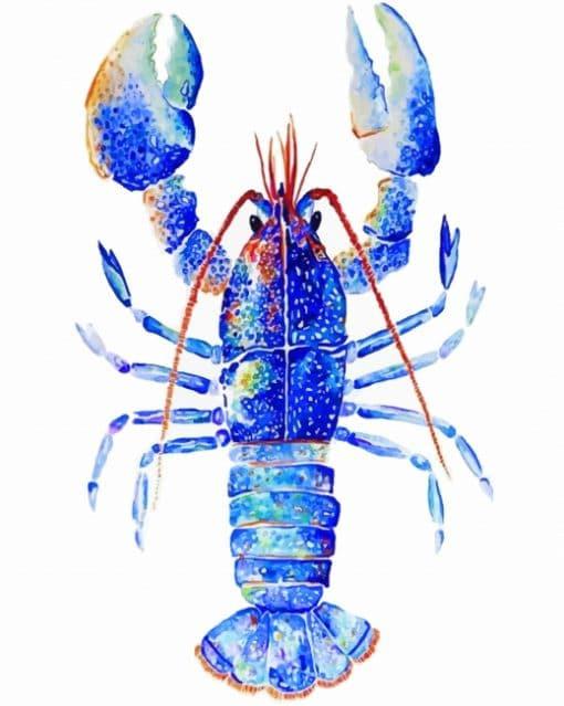 Homard bleu  Peinture par numéros