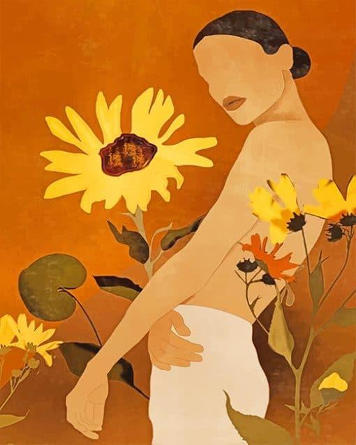 Madame Tournesol  Peinture par numéros