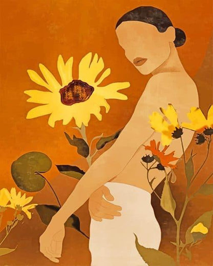 Madame Tournesol  Peinture par numéros