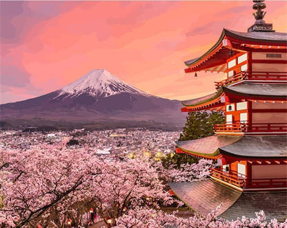 Mont Fuji Peinture par numéros